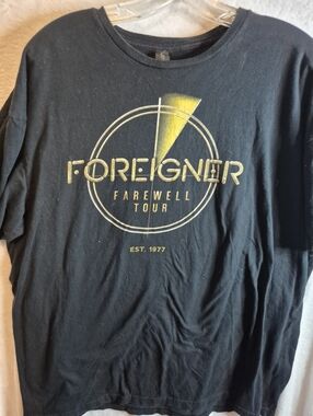 Foreigner Concert 2023 Farewell Tour Tee Shirt 2XL